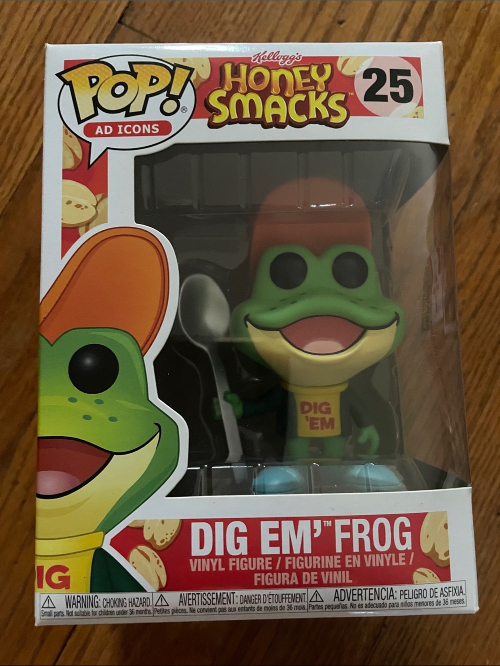 Funko Dig 'Em Frog Vinyl Figure - Green, Orange, Blue